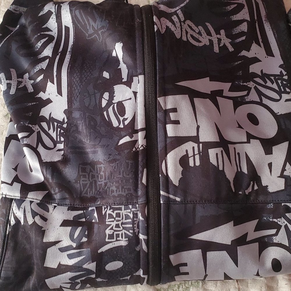 AND1 Graffiti Mens Gray Jacket